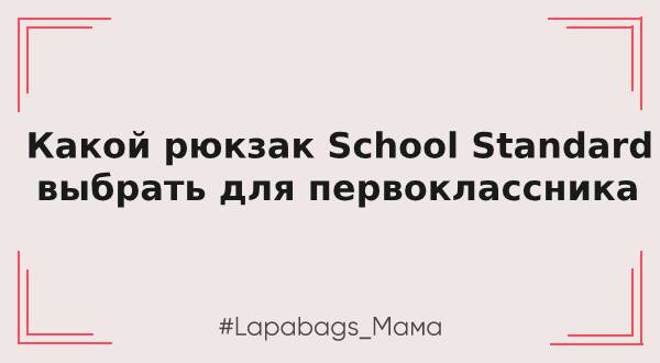 Какой рюкзак School Standard (Скул Стандард) выбрать для первоклассника: полный гид для родителей